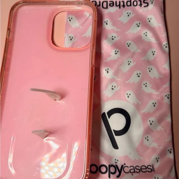 Loopy Case Pink Ghost Design Phone Cover - Picture 2 of 3